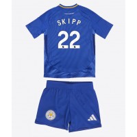 Dječji Nogometni Dres Leicester City Oliver Skipp #22 Domaci 2024-25 Kratak Rukav (+ Kratke hlače)